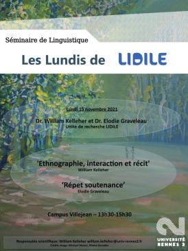 Poster "Ethnographie, interaction et récit" by Dr William Kelleher