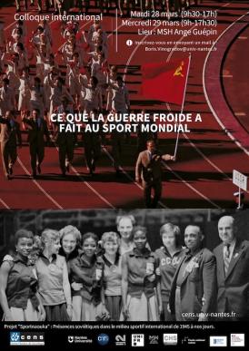 Affiche Colloque international: Ce que la guerre froide a fait au sport mondial