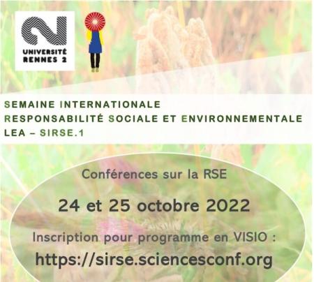 Affiiche SIRSE 2022